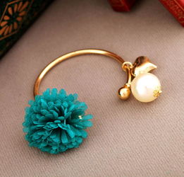 韓國(guó)時(shí)尚飾品批發(fā) 多彩小雛菊鍍金手鐲廠家直銷